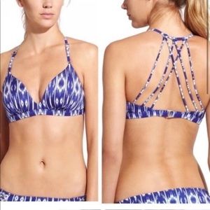 Athleta Bikini Small top Medium bottom Ikat print